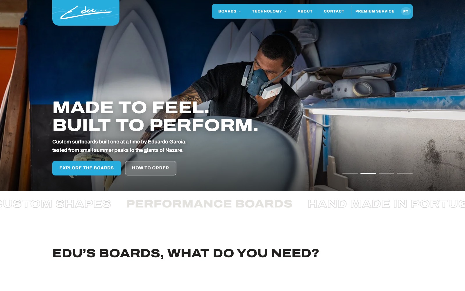 The Edu Shapes website homepage